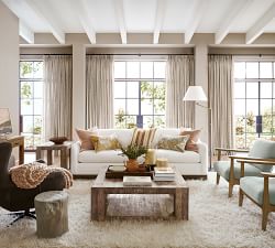 Faux Bois Round Stump Accent Table