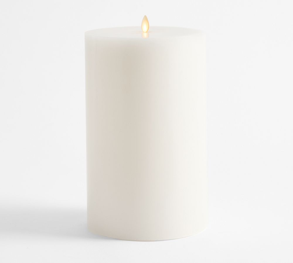 Flickering Flameless Wax Pillar Candle 6"x10"