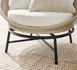 Tulum Wicker Swivel Outdoor Papasan