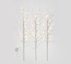 Open Box:  Light Up Faux Birch Twig Branches - Set of 3