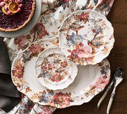 Piper Floral Bird Salad Plates - Set of 4