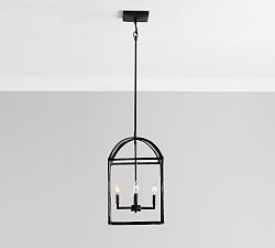 Open Box: Fallon Forged-Iron Pendant, 13" - Bronze
