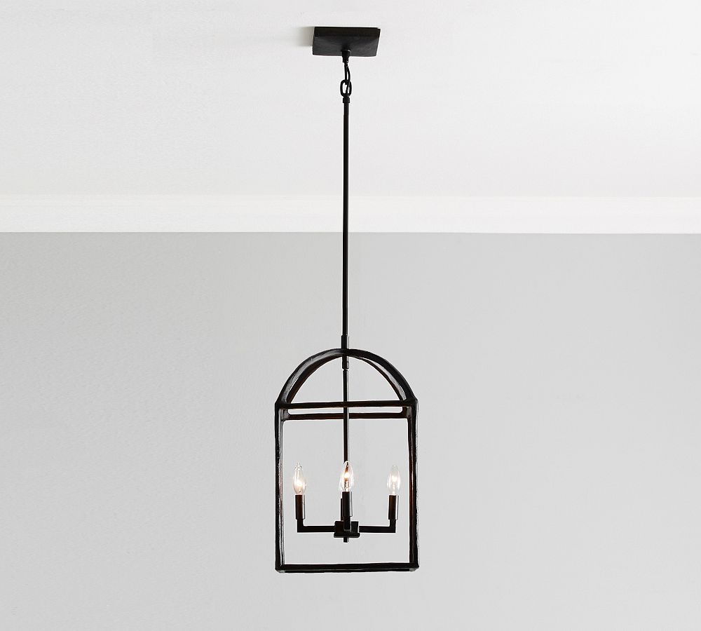 Open Box: Fallon Forged-Iron Pendant, 13" - Bronze