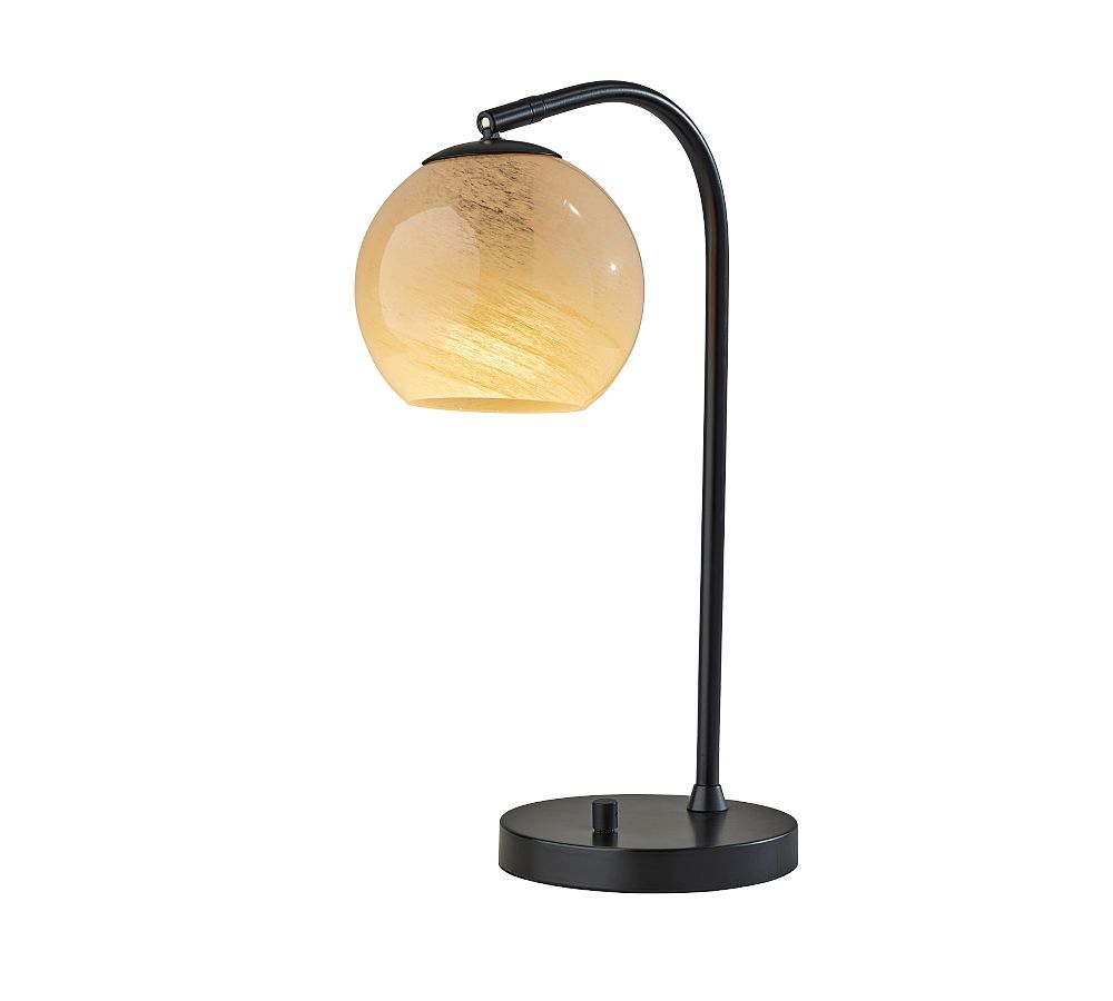 Trent Glass Globe Task Lamp (18.5&quot;)