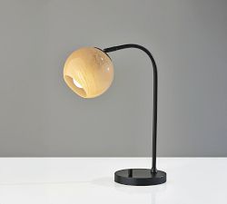 Trent Glass Globe Task Lamp (18.5&quot;)