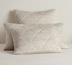Belgian Flax Linen Jersey Diamond Comforter Sham