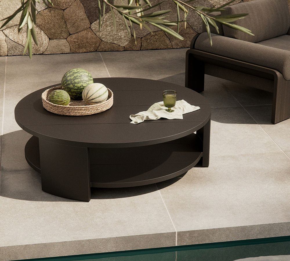 Lanay Metal Round Outdoor Coffee Table (48&quot;)