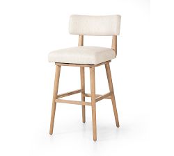 Pardy Upholstered Swivel Stool