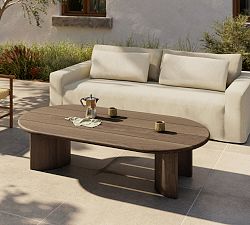Paulina Teak Oval Outdoor Coffee Table (70&quot;)
