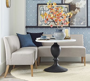 Banquette L Shaped Upholstered Dining Bench Four Hands Augustine L