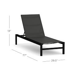 Open Box: Fiji Mesh Stackable Chaise Lounge, Set of 2