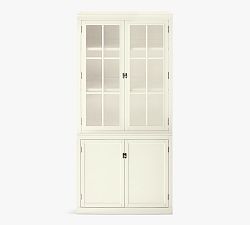 Logan Double Cabinet Glass Bookcase (36&quot;)