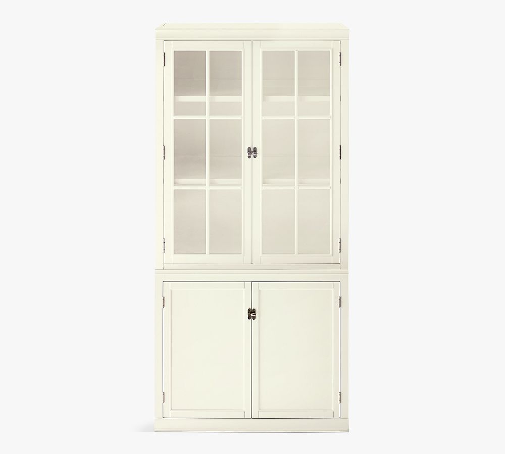 Logan Double Cabinet Glass Bookcase (36&quot;)