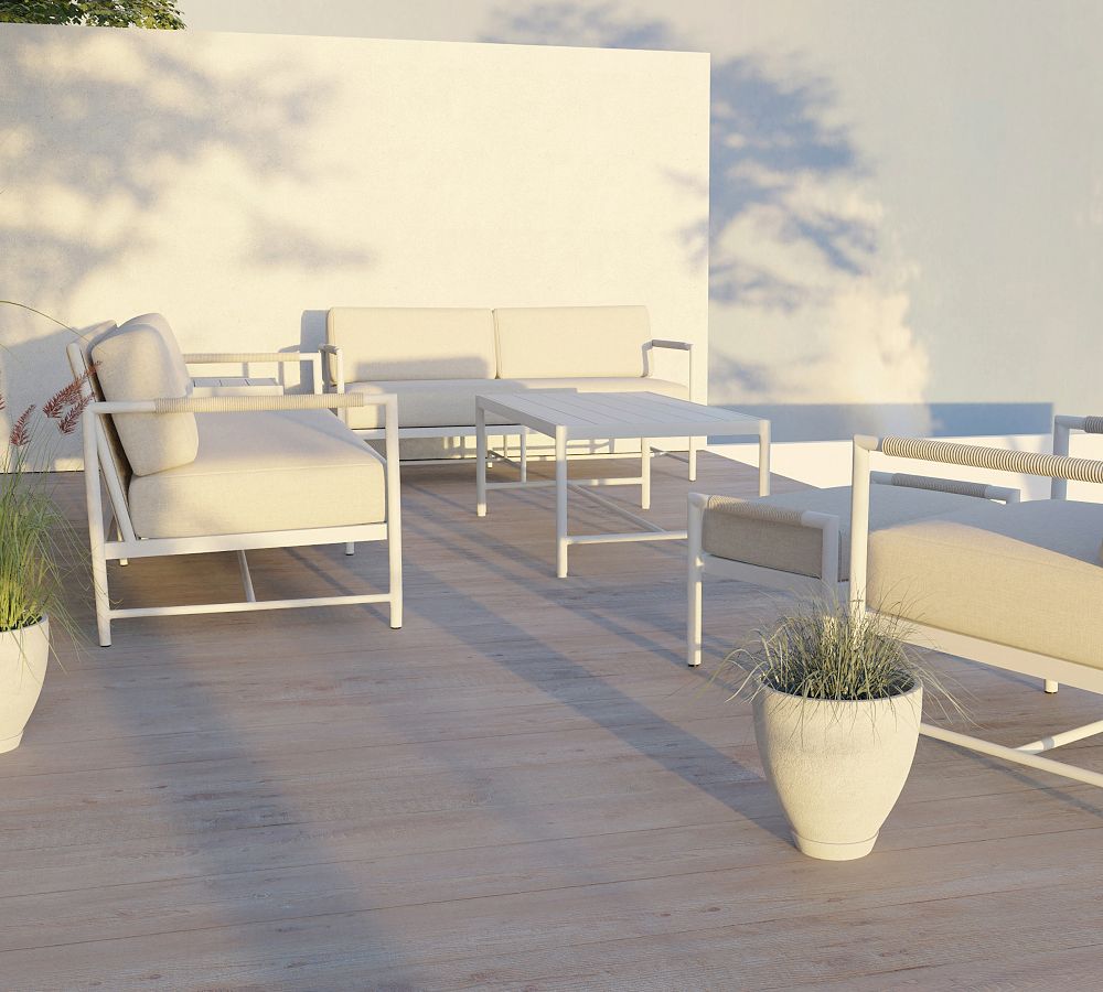 Halen Metal Outdoor Sofa (61.5&quot; - 87&quot;)