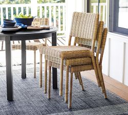 Huntington Wicker Stacking Outdoor Dining Chair
