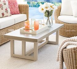 Open Box: Portola Concrete Outdoor Coffee Table