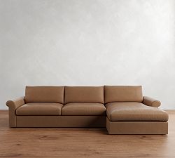 Westwood Roll Arm Chaise Sectional (136&quot;&ndash;154&quot;)