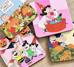 Peanuts&#8482; Great Pumpkin Coasters - Mixed Set of 4