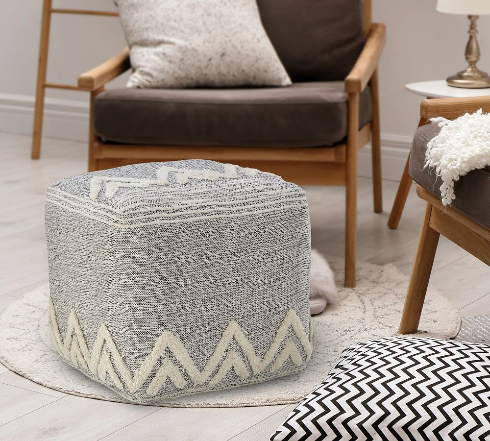 Payden Cotton Geo Pouf