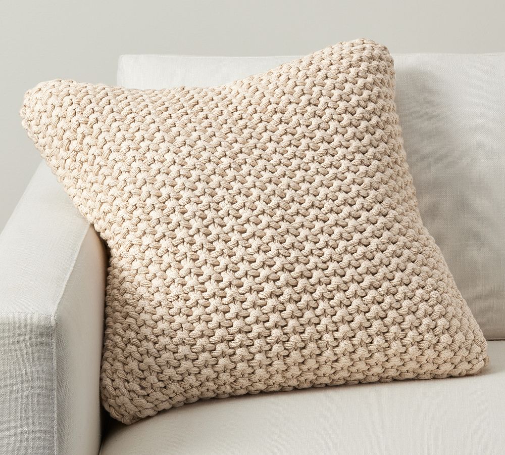 Bayside Seed Stitch Pillow