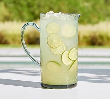 Hammered Outdoor Pitcher- Clear