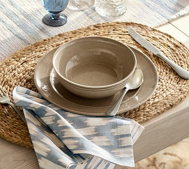 Cambria Handcrafted Stoneware Soup Bowls- chambray