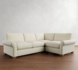 PB Comfort Modern Roll Arm 3-Piece Sectional (115&quot;)