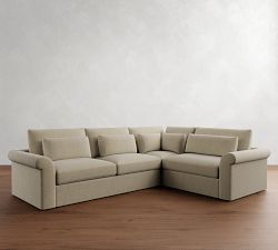 Westwood Roll Arm Deep Seat 3-Piece Sectional (125&quot;)