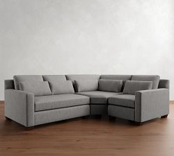 York Square Arm Deep Seat 3-Piece Wedge Sectional (108&quot;)