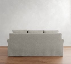 Cameron Modern Roll Arm Slipcovered Reversible Chaise Sectional (88&quot;)