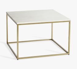 Open Box: Delaney 25&quot; Marble Bunching Table