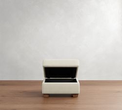 PB Comfort Modern Roll Arm Storage Ottoman
