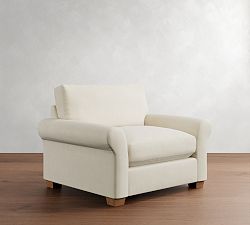 PB Comfort Modern Roll Arm Chair and a Half
