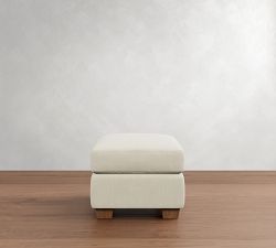 PB Comfort Modern Roll Arm Storage Ottoman