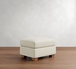 PB Comfort Modern Roll Arm Storage Ottoman