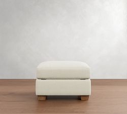 PB Comfort Modern Roll Arm Storage Ottoman