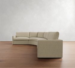 Westwood Slim Arm 4-Piece Curved Wedge Sectional (148&quot;)