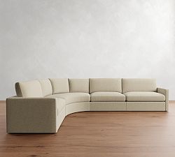 Westwood Slim Arm 4-Piece Curved Wedge Sectional (148&quot;)