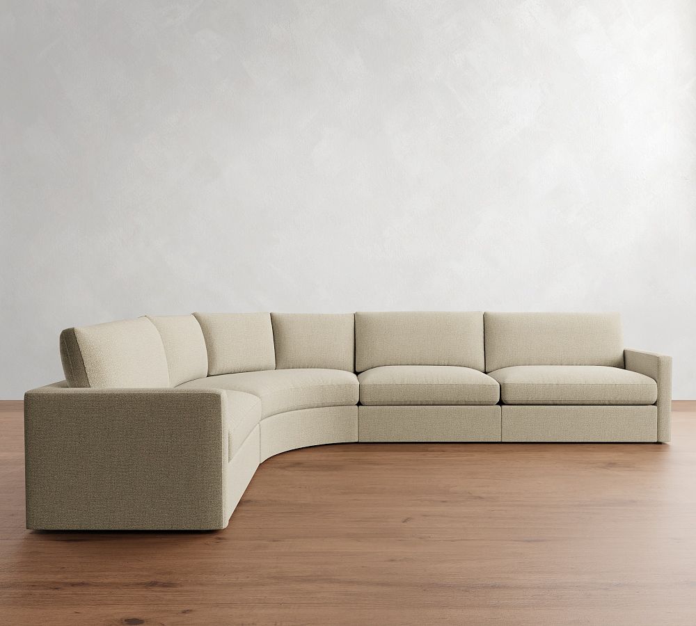 Westwood Slim Arm 4-Piece Curved Wedge Sectional (148&quot;)