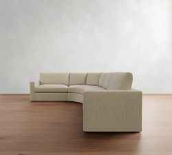 Westwood Square Arm 4-Piece Curved Wedge Sectional (151&quot;)
