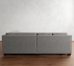 York Square Arm Deep Seat 3-Piece Wedge Sectional (108&quot;)