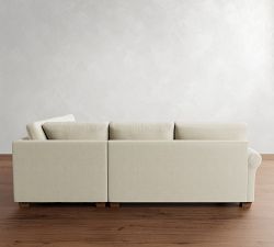 PB Comfort Modern Roll Arm 3-Piece Sectional (115&quot;)