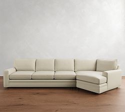 Pearce Square Arm Cuddle Chaise Sectional (135&quot;-165&quot;)