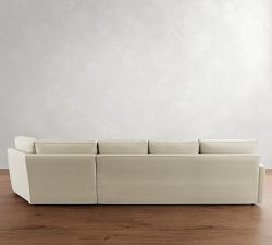 Pearce Square Arm Cuddle Chaise Sectional (135&quot;-165&quot;)