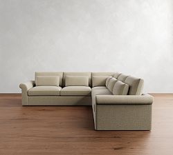 Westwood Roll Arm Deep Seat 3-Piece L-Shaped Sectional (125&quot;)