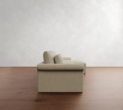 Westwood Roll Arm Deep Seat Chaise Sectional (136&quot;-154&quot;)