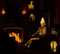 Lit White Skull