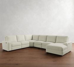 Big Sur Square Arm Power Reclining 6-Piece Chaise Sectional (152&quot;-164&quot;)
