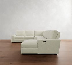 Big Sur Square Arm Power Reclining 6-Piece Chaise Sectional (152&quot;-164&quot;)