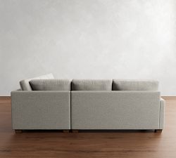 PB Comfort Modern Square Arm 3-Piece L-Shaped Sectional (106&quot;)